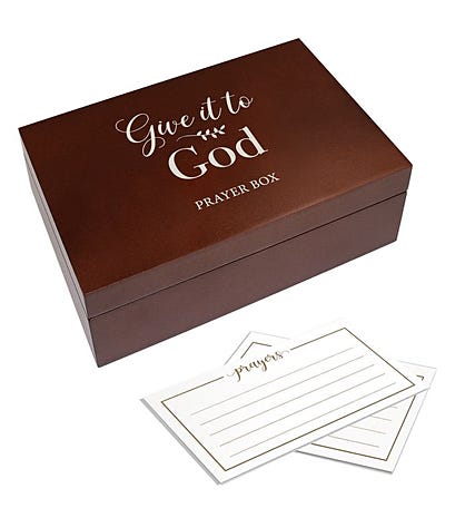 Lillian Rose Give It To God Prayer Box With 30 Prayer Cards